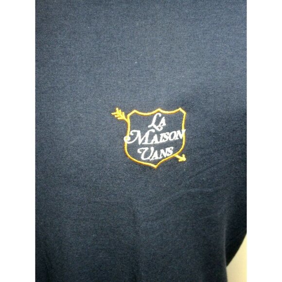 Vans Men's La Maison House of Vans LS T shirt Blue Yellow Size Medium NWT - Picture 3 of 5